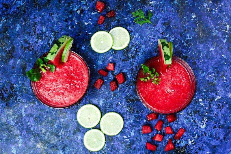 Watermelon agua fresca refreshing drink
